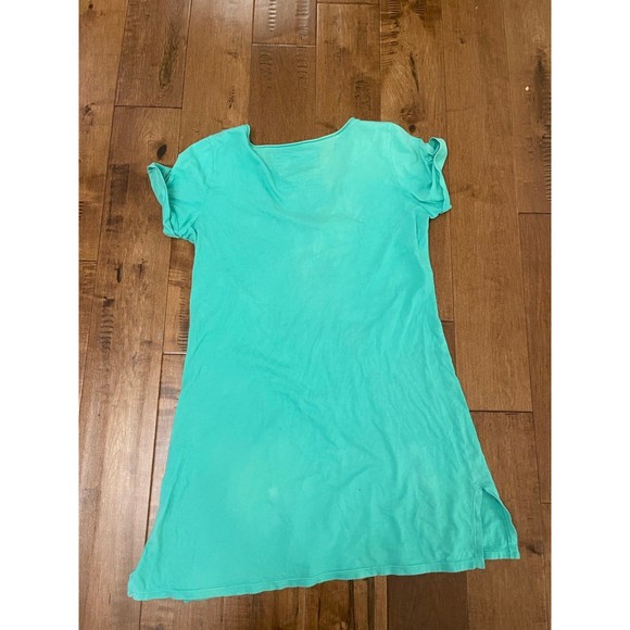 Johnny Was JW Los Angeles Green Embroidered Floral Short Sleeve T-Shirt S Small - Picture 8 of 8